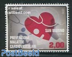 San Marino 2013 Heart Diseases 1v, Mint NH, Health - Health - Unused Stamps