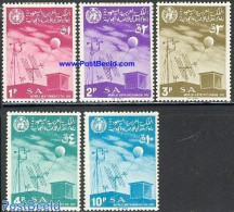 Saudi Arabia 1967 World Meteorology Day 5v, Mint NH, Science - Meteorology - Clima & Meteorología