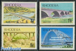 Rhodesia 1969 Bridges 4v, Mint NH, Art - Bridges And Tunnels - Ponti