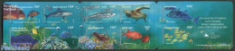 New Caledonia 2013 Fish Of The Lagoon 10v S-a In Booklet, Mint NH, Nature - Fish - Turtles - Stamp Booklets - Neufs