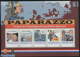 Netherlands - Personal Stamps TNT/PNL 2013 Paparazzo (1) 5v M/s, Mint NH, History - Newspapers & Journalism - Art - Co.. - Cómics