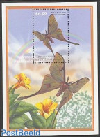 Grenada Grenadines 2001 African Moonspinner S/s, Mint NH, Nature - Butterflies - Grenade (1974-...)