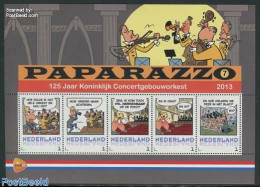 Netherlands - Personal Stamps TNT/PNL 2013 Pararazzo (7) 5v M/s, Mint NH, History - Newspapers & Journalism - Art - Co.. - Bandes Dessinées