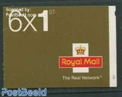 Great Britain 2003 Definitives Booklet, 6x1st, Walsall, The Real Network On Cover, Mint NH, Stamp Booklets - Neufs