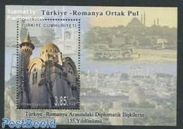 Türkiye 2013 Joint Issue With Romania S/s, Mint NH, Religion - Transport - Various - Churches, Temples, Mosques, Syna.. - Autres & Non Classés