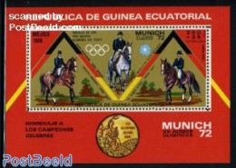 Equatorial Guinea 1972 Olympic Games S/s, Mint NH, Nature - Sport - Horses - Olympic Games - Sport (other And Mixed) - Guinea Ecuatorial
