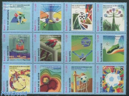 Brazil 2014 FIFA World Cup 12v, Sheetlet, Mint NH, Nature - Sport - Birds - Parrots - Football - Neufs