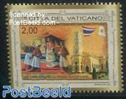 Vatican 2014 Synode Of Ayutthaya 1v, Joint Issue Thailand, Mint NH, Religion - Various - Churches, Temples, Mosques, S.. - Nuevos