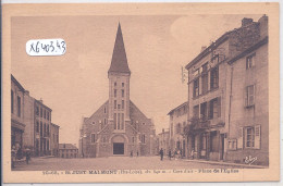 SAINT-JUST-MALMONT- PLACE DE L EGLISE - Otros & Sin Clasificación