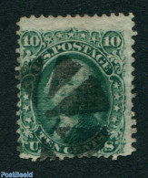 United States Of America 1861 10c Green, With Grill, Used, Used Stamps - Gebraucht