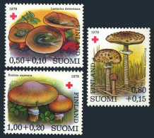 Finland B215-B217, MNH. Michel 830-832. Red Cross-1978, Mushrooms. - Unused Stamps