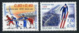 Finland B213-B214,MNH.Michel 815-816. World Ski Championships 1977.Skiing,Jump. - Ungebraucht