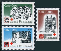 Finland B188-B190, MNH. Mi 672-674. Red Cross-1970. The Seven Brothers, By Kivi. - Ongebruikt