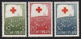 Finland B145-B147, MNH. Michel 482-484. Finnish Red Cross-1958, 80th Ann. - Ungebraucht
