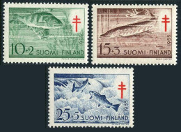 Finland B129-B131, MNH. Michel 443-445. Anti-tuberculosis-1955. Fish. - Ongebruikt