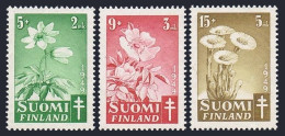 Finland B98-B100, MNH. Michel 365-367. Prevention Of Tuberculosis,1949. Flowers. - Nuevos