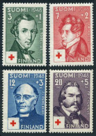 Finland B87-B90, MNH. Michel 349-352. Red Cross-1948. Doctors. Zachris Topelius, - Nuovi