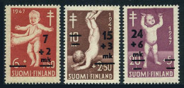 Finland B91-B93, MNH. Michel 353-355. Red Cross-1948/Tuberculosis Fund. - Neufs