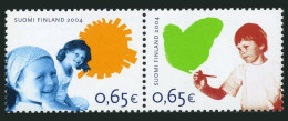 Finland 1221 Ab Pair, MNH. Rights Of The Child, 2004. - Neufs