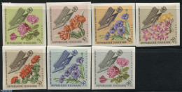 Togo 1966 New WHO Building 7v, Imperforated, Mint NH, Health - Nature - Health - Flowers & Plants - Roses - Art - Arch.. - Togo (1960-...)