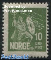 Norway 1930 10o, Stamp Out Of Set, Unused (hinged) - Ongebruikt