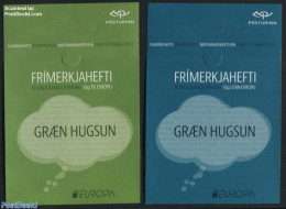 Iceland 2016 Europa, Think Green 2 Booklets (s-a), Mint NH, History - Nature - Sport - Various - Europa (cept) - Birds.. - Ungebraucht