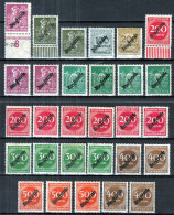 ⁕ Germany, Deutsches Reich 1923 Infla ⁕ Dienstmarke /official Stamps, Overprint Mi.75-83 ⁕ 29v MNH & MH - Dienstzegels