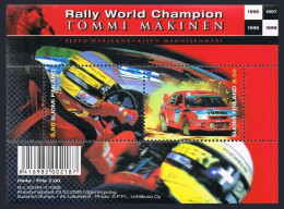 Finland 1125 Ab Sheet, MNH. Tommi Makinen, 1999 Rally World Champion, 2000. - Nuovi
