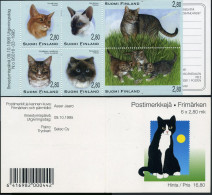 Finland 972-977a Booklet,MNH.Michel 1310-1315 MH 40.Cats:Somali,Siamese;frog. - Nuovi