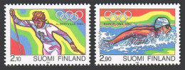 Finland 878-879, MNH. Mi 1161-1162. Olympics Albertville-1992, Barcelona-1992. - Unused Stamps