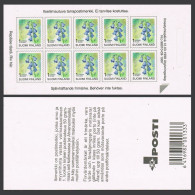 Finland 844 Sheet/10 Self-adhesive Stamps,MNH.Michel 1430 Fb. Harebell,1998. - Ungebraucht