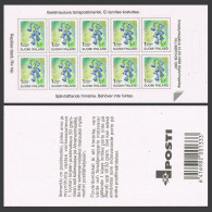 Finland 844 Sheet/10 Self-adhesive Stamps,MNH.Michel 1430 Fb. Harebell,1998. - Nuovi