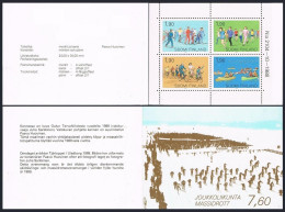 Finland 790-793a Booklet,MNH.Michel 1074-1077 MH 24. Skiing,Jogging,Cycling,  - Neufs