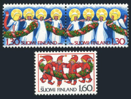 Finland 744-746, MNH. Michel 1005-1007. Christmas 1986. Angels, Elves. - Unused Stamps