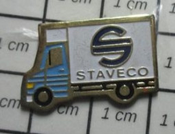 216B Pin's Pins / Beau Et Rare / TRANSPORTS / CAMION STAVECO - Transportation