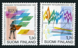 Finland 677-678, MNH. Michel 924-925. World Communications Year WCY-1983. - Ungebraucht