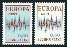 Finland 512-513, MNH. Michel 700-701. EUROPE CEPT-1972. Sparkles. - Nuevos