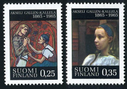 Finland 431-432, MNH. Michel 598-599. Painter Aksell Gallen-Kallela, 1965. - Unused Stamps