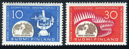 Finland 373-374, MNH. Michel 522-523. Union Of Geodesy, Geophysics, 1960. - Unused Stamps