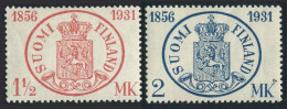Finland 182-183,hinged. Mi 167-168. 1st Use Of Postage Stamps In Finland,75,1931 - Ungebraucht