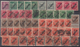 ⁕ Germany, Deutsches Reich 1923 Infla ⁕ Dienstmarke /official Stamps, Overprint ⁕ 54v ( Used & Unused, No Gum) - Officials