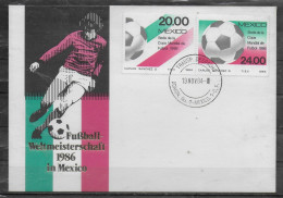 MEXIQUE FDC Cup 1986 Football Soccer Fussball - 1986 – Mexico