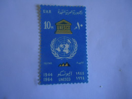 EGYPT UAR    MNH   STAMPS  ANNIVERSARIES  UNESCO   1964 - Autres & Non Classés