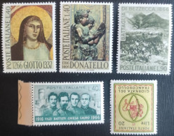 ITALIA 1966 GIOTTO-DONATELLO-BEZZECCA-FILZI BATTISTI-GIORNATA FRANCOBOLLO - 1961-70:  Nuovi