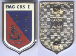 Insigne De L'Etat Major Du Groupement De Compagnie Républicaine De Sécurité N° I - Police