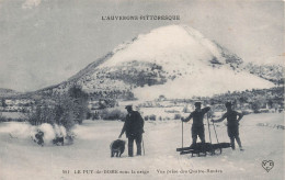 FRANCE - L'Auvergne Pittoresque - Le Puy De Dôme Sous La Neige - Vue Prise Des Quartes Routes - Carte Postale Ancienne - Auvergne Types D'Auvergne