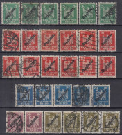 ⁕ Germany, Deutsches Reich 1924 ⁕ Dienstmarke / Official Stamps, Overprint Mi.106-110 ⁕ 29v Used - Oficial