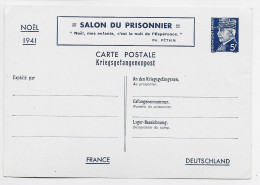 FRANCE ENTIER 5FR PETAIN CARTE NOEL 1941 SALON DU PRISONNIER NEUF SUPERBE COTE 53€ - 1941-42 Pétain