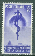 Italie   Yvert 545  Ou  Sassone 607  * * TB   Santé Médecine - 1946-60: Mint/hinged