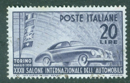 Italie   Yvert  555  Ou  Sassone  616  Ob  TB  Salon Automobile   - 1946-60: Usados